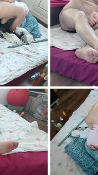 Żona daje mi foot fetysz. Spuszczam się na ciało mojej żony