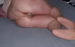 穿着尼龙袜自慰