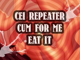 Camp Sissy Boi: CEI रिपीटर मेरे लिए वीर्य निकालता है और इसे खाती है बहिन