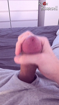 Watching Porn Leads to Noisy Cumshot After Quick Horny Wank