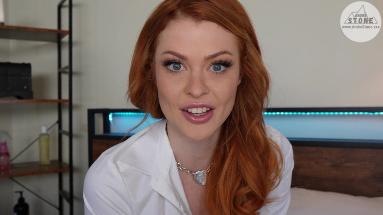 Andre Stone: Sexy Redhead College Co-ed Seduces Her Tutor