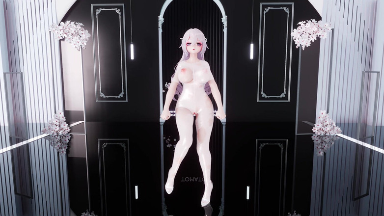 MikuMotion: [mmd] Tomboy Broken One-Piece White Silk Fishnet Binding