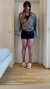 Crossdresser Teases as Party Slut
