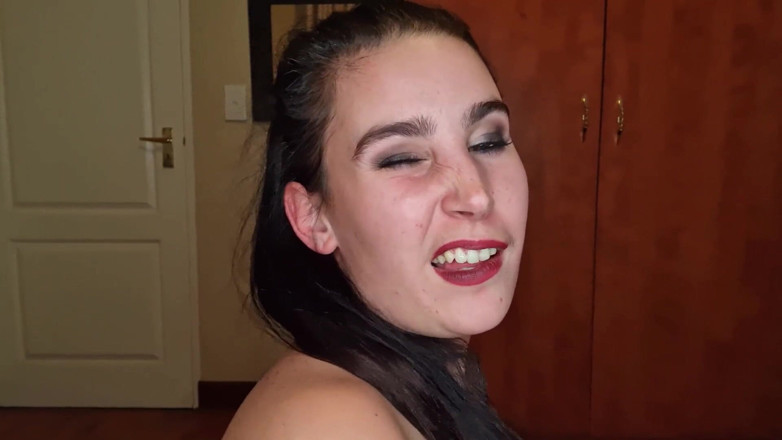 domslutfucker: Worthless Slut Masturbating, Humiliating Herself for Her Customer