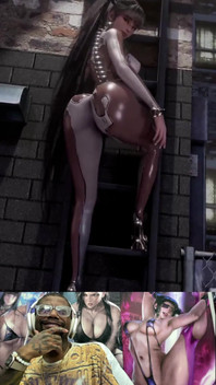 Thicc Fat Ass Eve Teases You on the Ladder with Her Cake