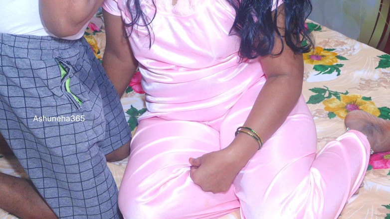 Ashuneha365: Indian Telugu Desi Hot Couple Fuking with Romance in Bed...