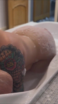 Real Couple Enjoying Each Other in the Bath