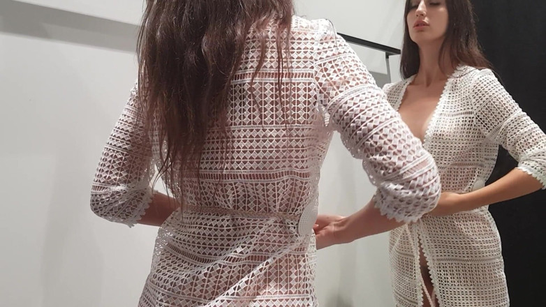 SweetButtocks: I'm masturbating in the store's locker room.