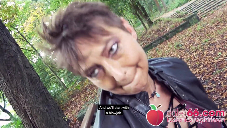 Dates66: Hässliche deutsche MILF von gelegentlichem fremden gefickt!