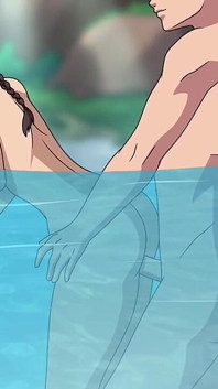 Intenso em sexo na piscina