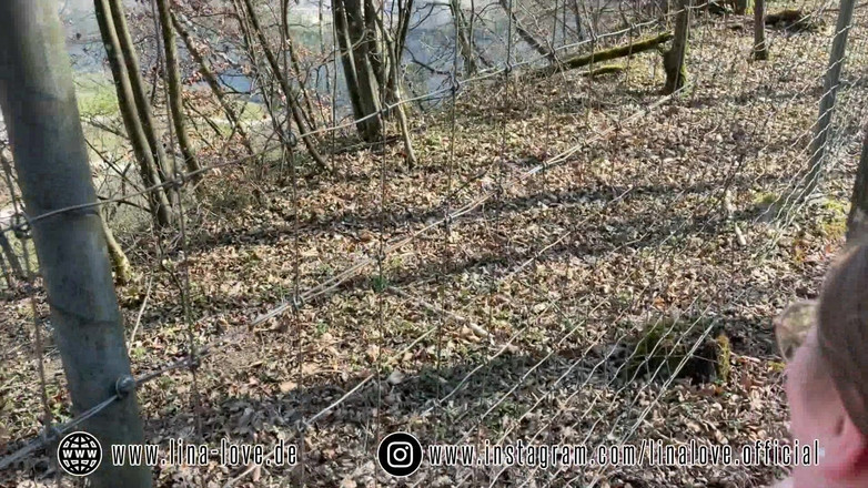 LinaLove_: 18-летнюю немецкую тинку впервые трахнули на улице