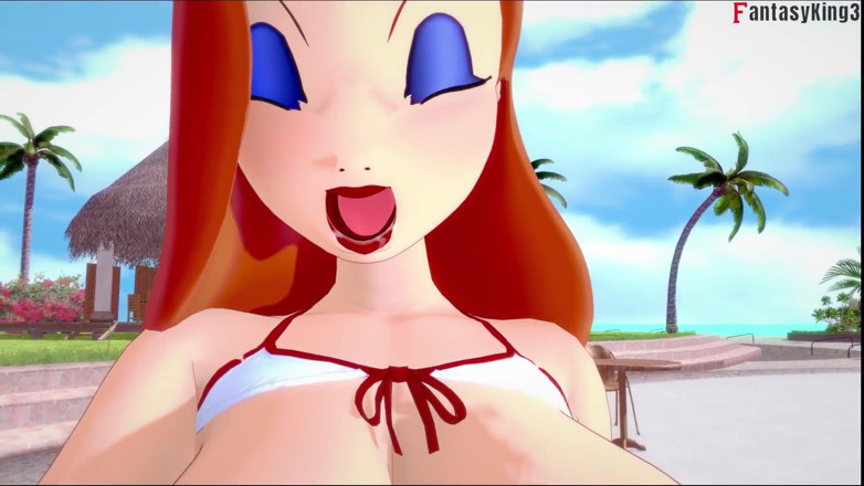 Fantasy king: Jessica Rabbit nosí bikiny POV sex