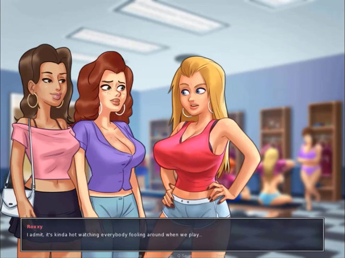 Cartoon Play: Summertime saga parte 226 - nascondi il sesso selvaggio nello spogliatoio del...