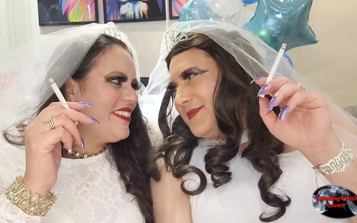 Smoking fetish lovers: Brides Smoking Vs120s