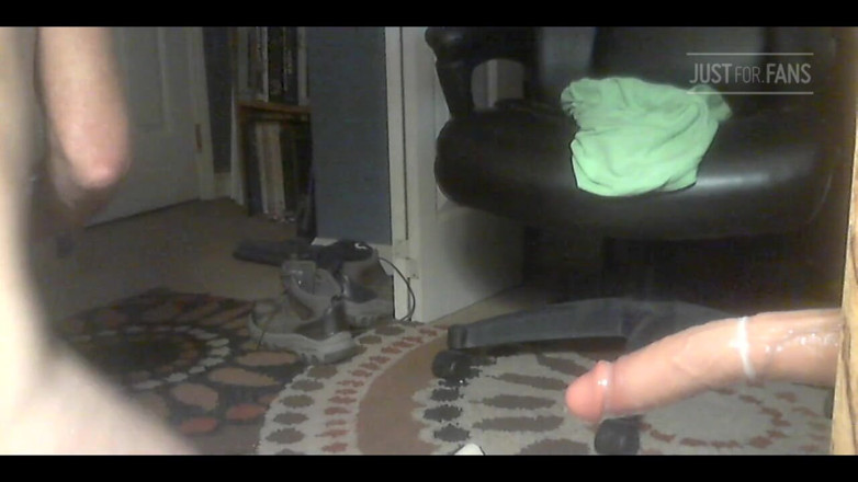 RobertLacrosse: Huge Thrusting Dildo Fucking Me Balls Deep