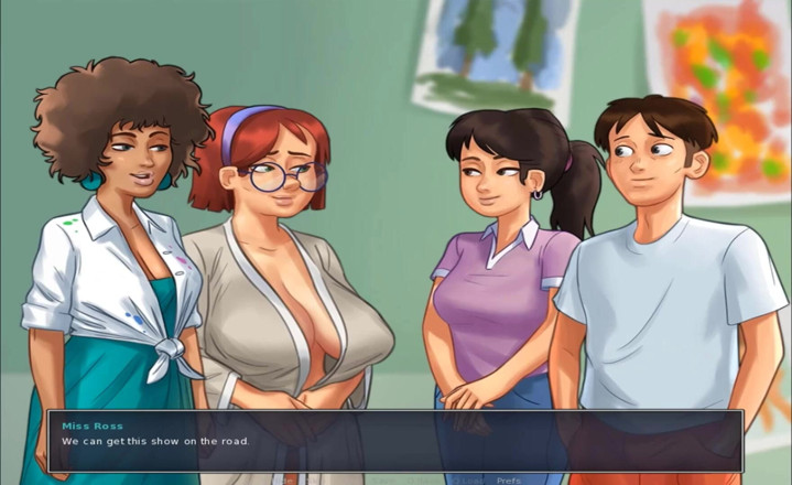 Hentai World: Літня сага - міс Росс і студенти оголені на уроці