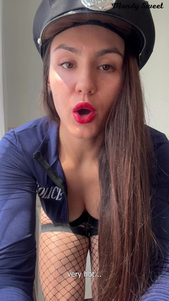 Mandy Sweet studio: Joi !! Zlobivá policistka vás hodně šéfuje !! Zvládneš mě poslouchat a hodně...