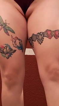 My Stepsister Can't Stop Ejaculating, orgasm with Tickling with Grass on Her Feet
