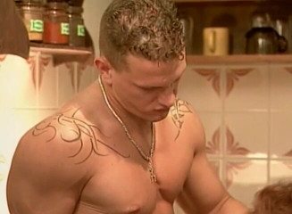 Gilfy Pleasure: Redhead gilf fuckign in the kitchen