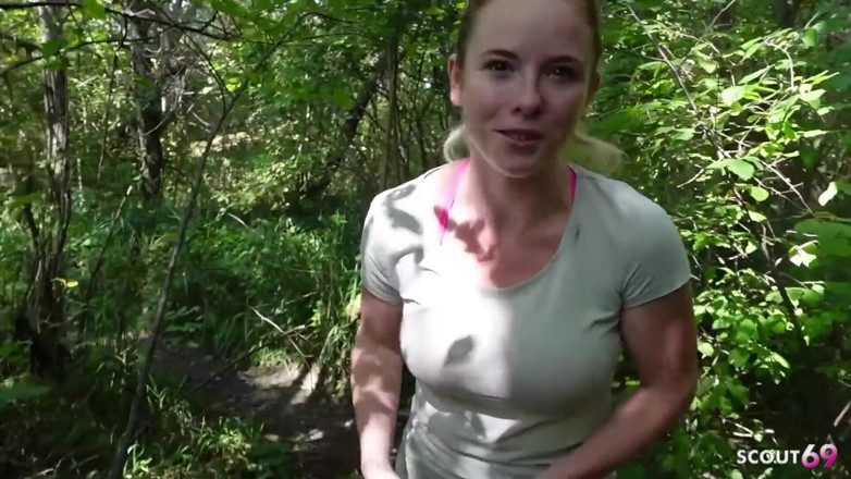Scout69: German Ginger Girl with Green Eyes Talk to Risky Public...