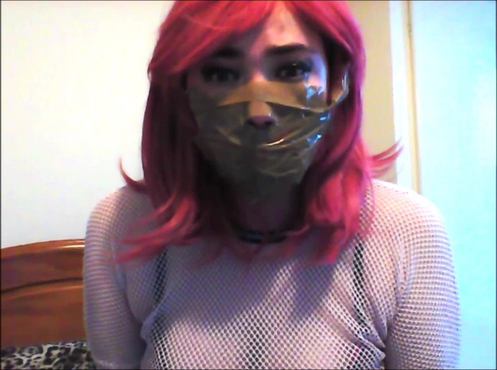 Selfgags classic: Misha mayfair di: video yang disedak kain sperma!