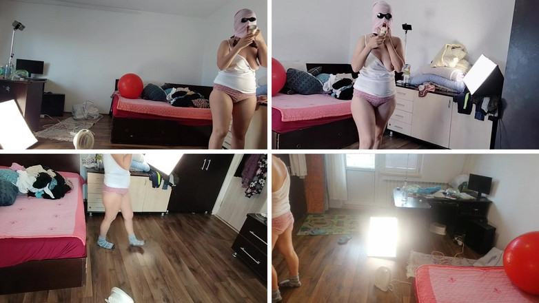 Amateur_MS: 素人人妻吮吸冰淇淋，拉丁毛茸茸的阴户，大屁股，大乳头