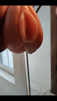 Squeezing My Cum Out of an Onahole After Using It