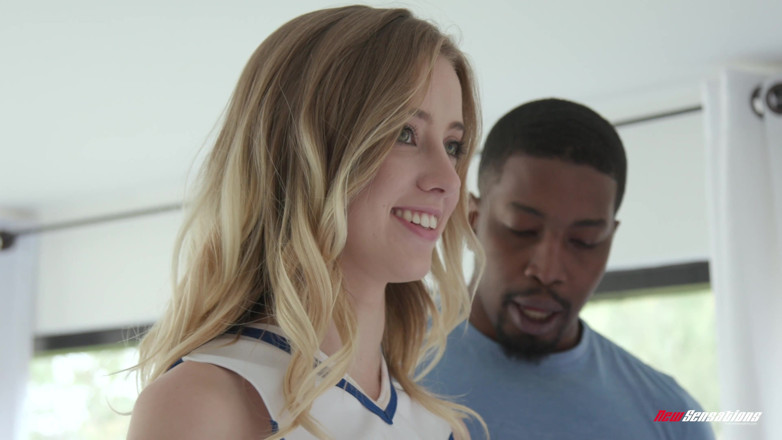 New Sensations: Cheerleader Haley Gets Stretched Out