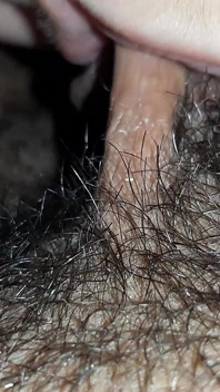 Hairy Pussy Licking with Quick Orgasm Close-up