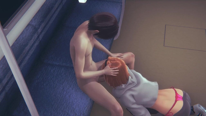 Yaoitube: Yaoi Femboy - Natthan Femboy Sex ve vlaku, část 2