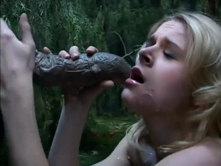 Vintage megastore: Skinny blonde assfucked in a castle