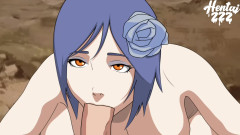 Hentai ZZZ: Necenzurované video Konan Naruto Hentai Anime