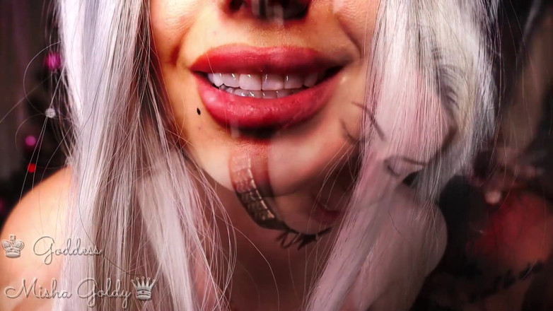 Goddess Misha Goldy: NLP &amp; ASMR schwanzlutscher-triggert! Saugen! Schlucken! Lecken! Tief! Gag! Küssen! Trinken!...