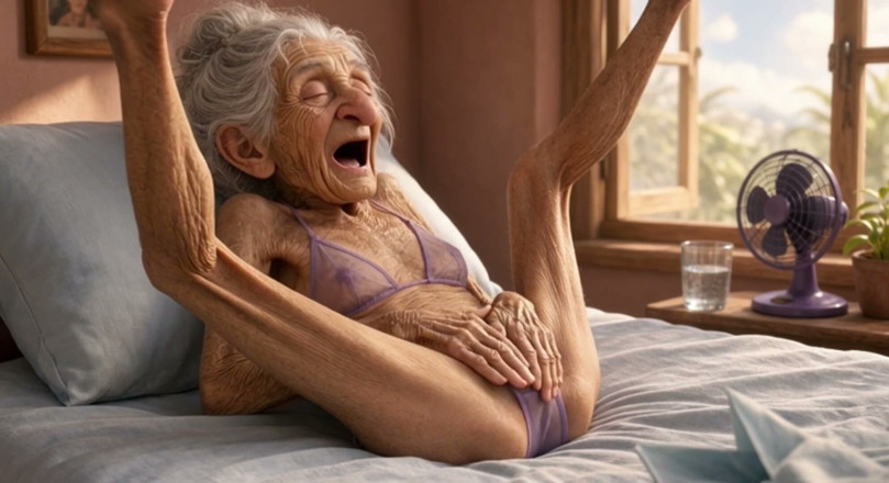 YOUR BEST FANTASY: 90歳の成熟女性が、濡れた膣でベッドで複数回オーガズムを迎える