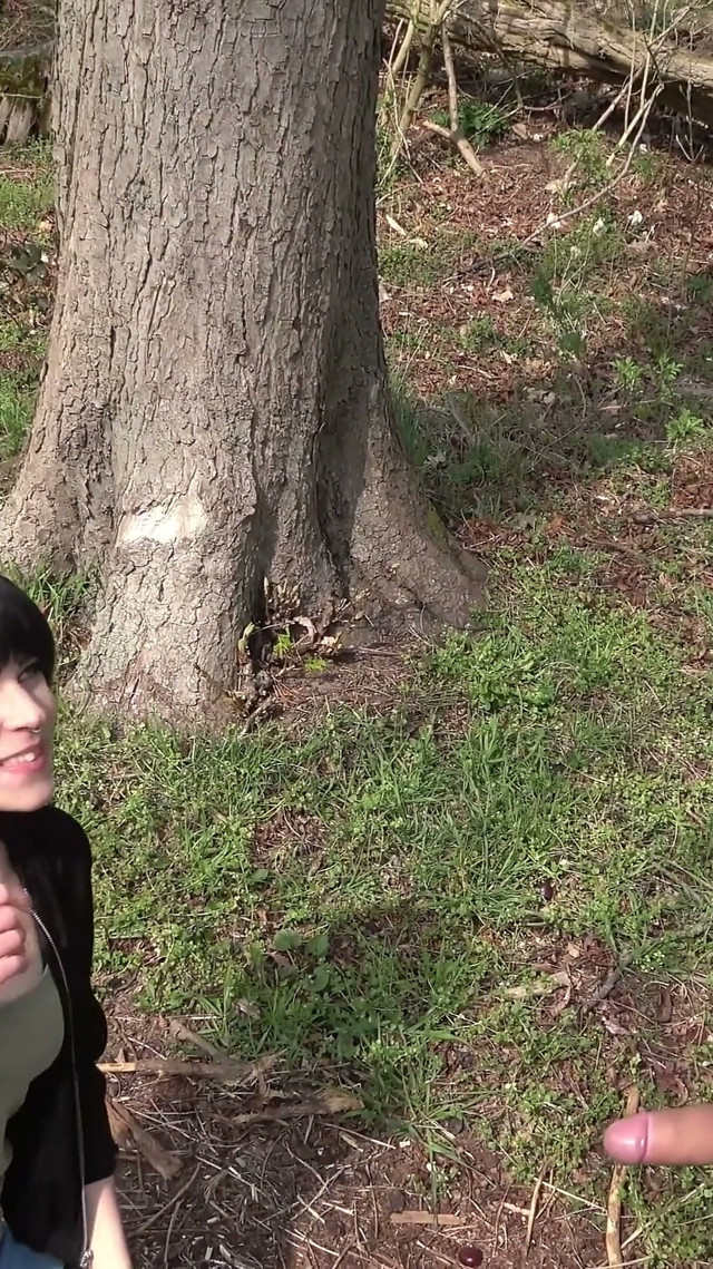 Elisa 18 & Bella X - Outdoor Blowjob, Masturbating and Peeing in the Woods