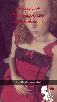 Těhotná Breedwhore Slaví S Špinavým Creampie Na Snapu