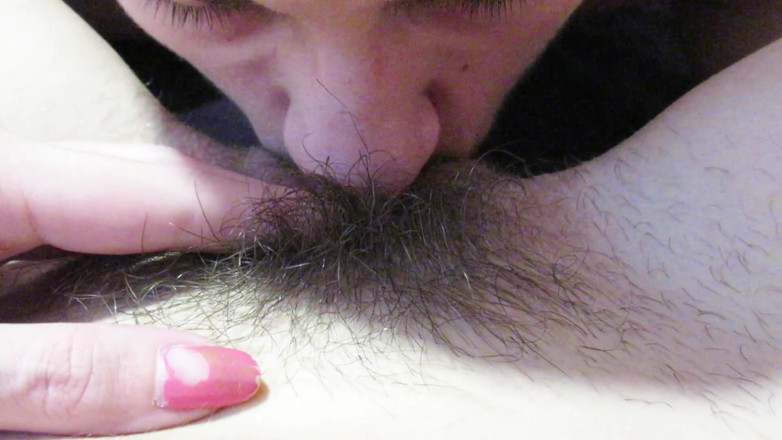 Cuteblonde666: Licking and sucking my big clit hairy pussy until I...