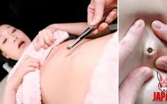 Oiled on the Table, Maiko Kobayashi Exposes Her Navel... and What Comes Out Smells Like Raw Fetish