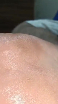 Oiled up Solo Smooth Foot Fetish Tease