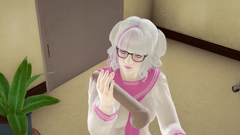 Waifu club 3D: Universitária masturbando professor de pau na biblioteca