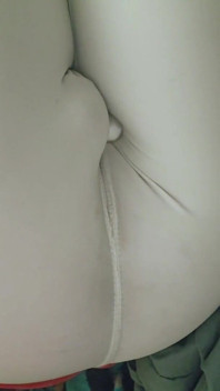 Cum Through White Nike Leggings Using a Vibrator Bullet