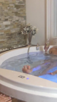 Lezdom Foot Worship in Jacuzzi