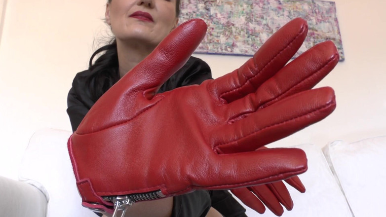 Lady Victoria Valente: Red Leather Gloves-the Scent of Leather Makes You Weak, Lady...