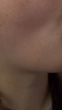 , super close-up, na boca