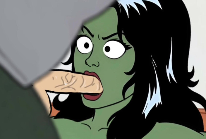 Octopussy Lovers Club: Dziwka She-hulk Zostaje Zerżnięta Na Pierwszej Randce. Kreskówki