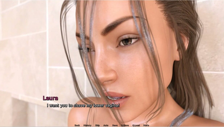 XXX Games Bunk: ローラ・ラストフル・シークレット - ゲームプレイ - ロールプレイ - 継母が継息子の親友に剃られる