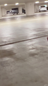 Risky Car Sex in Public Parking Garage - Started with Handjob, Ended Doggy!