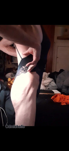 Feeling sexy today crosdressing: Cdmichelle memakai bodysuit hitam