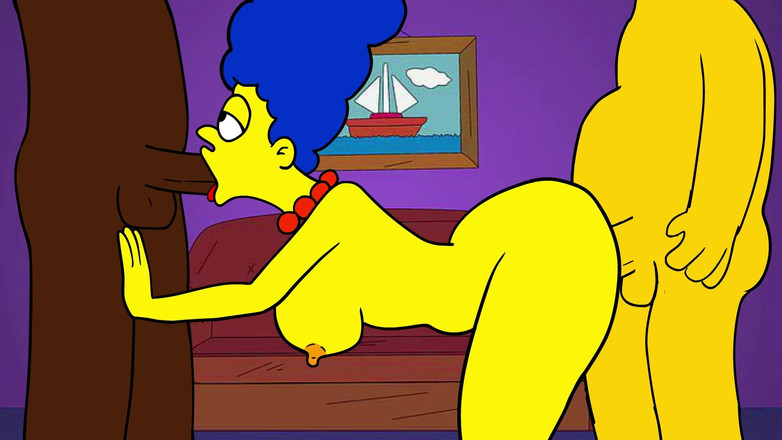 Hot anime xxx: Marge Simspson este infidelă cu soțul ei cu Carl