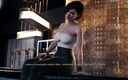 Porny Games: Кібернетичне спокушання 1-ї жінки - секс на робочому місці, гарячий бармен добре катається на ньому (3)